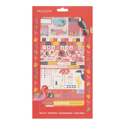 Kit de décoration Bullet journal Jungle DRAEGER PARIS