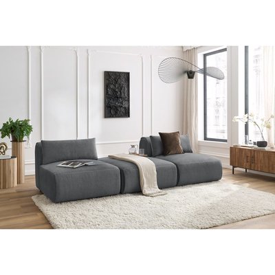 Canapé modulable 3 places en velours, JEANNE BOBOCHIC