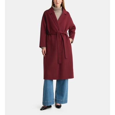 Manteau peignoir long blois ceinturé en laine mélangée GALERIES LAFAYETTE