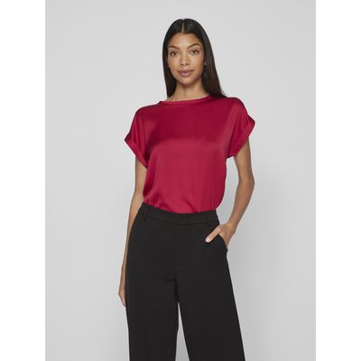 T-shirt satiné, col rond VILA