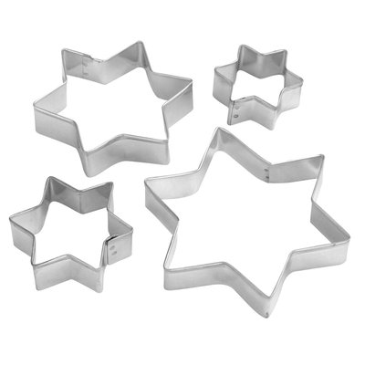 Lot de 4 emporte-pièces de Noël en forme d'étoiles ZENKER