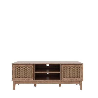 Boho Oak Rattan TV Unit SO'HOME