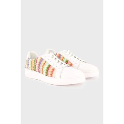 Sneaker en raphia et en cuir ULLA POPKEN