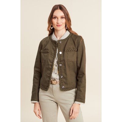 Veste en jean détails tressés BREAL
