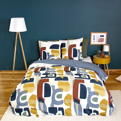 Parure de lit - housse de couette avec taies en microfibre EDEN