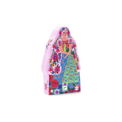 Puzzles silhouettes - La princesse et son paon - 36 pcs DJECO