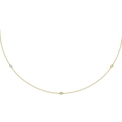 Collier en or 375 et topaze CLEOR