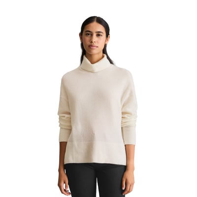 Pull à col roulé ample en mélange de laine vierge douce MARC O’POLO DENIM
