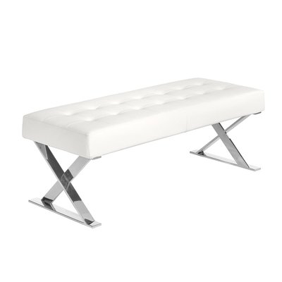 Banquette en simili et acier chromé ANGEL CERDA