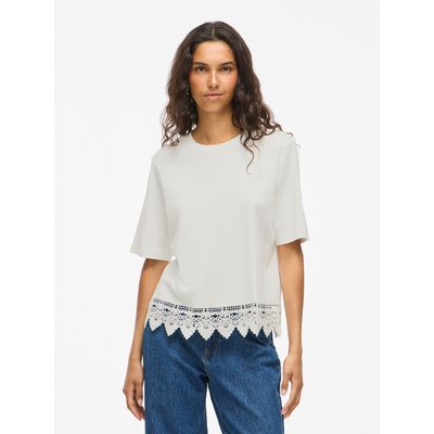VIPAVIA - Crochet T-Shirt VILA