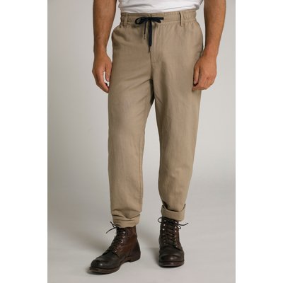 Pantalon en lin mélangé, taille élastique JP1880