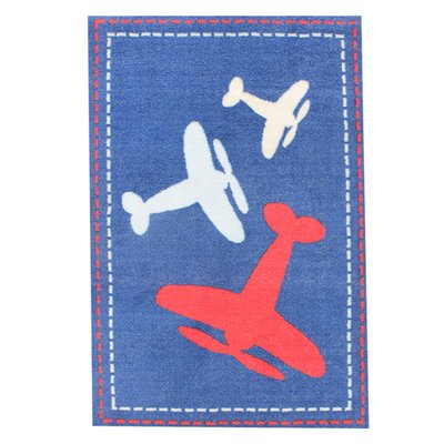 Tapis imprimé avions  67x100PRIMA THE DECO FACTORY