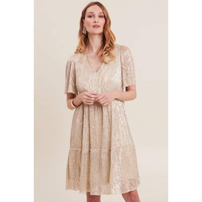 Robe droite fils métallisés BREAL