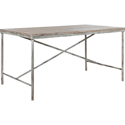 Table en bois de manguier blanche élégante et moderne RECOLLECTION
