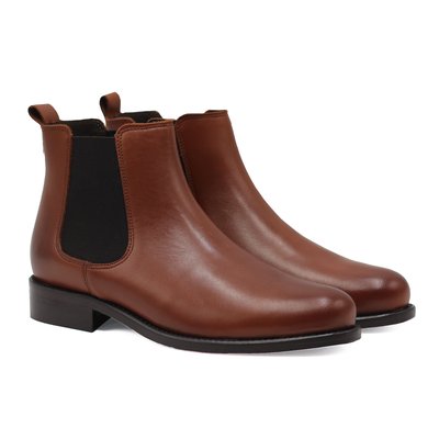 Bottines Chelsea cuir lisse JULES & JENN
