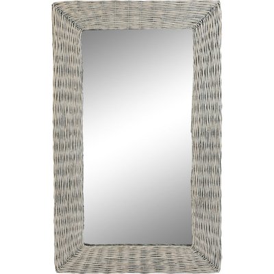 Miroir en osier tressé, Cottage RECOLLECTION