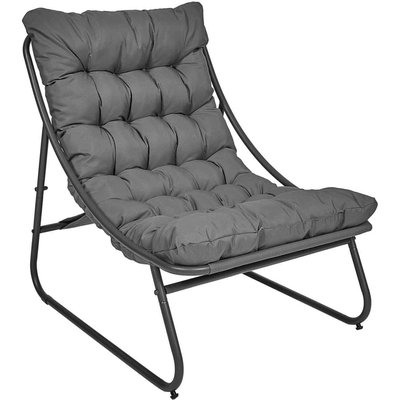 Fauteuil détente de jardin en métal Dolce vita CMP