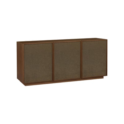 Buffet décor bois et tissu 3 portes 160cm KUBA SWEEEK