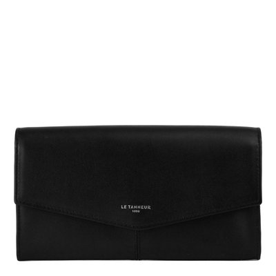 Portefeuille grand en cuir lisse CHARLOTTE LE TANNEUR