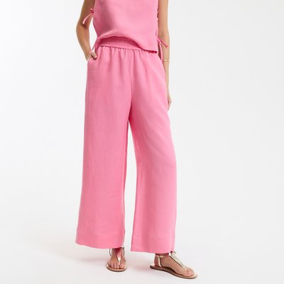 Pantalones anchos de lino, made in France LA REDOUTE COLLECTIONS