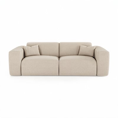 Canapé convertible express 160cm 4 places en tissu tramé MYRA SIA HOME