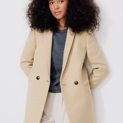 GISELE court manteau en laine PROMOD