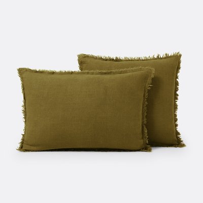 Housse de coussin lin lavé, Linange LA REDOUTE INTERIEURS