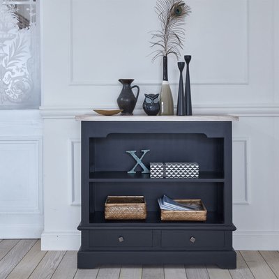Commode en acajou massif et teck 95 cm  LONDRES BERAH GETAH