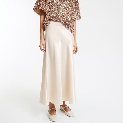 Jupe évasée longue satin irisé, Signature MARION LA REDOUTE COLLECTIONS