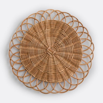 Lot de 4 sets de tables en rotin fleur Doga LA REDOUTE INTERIEURS