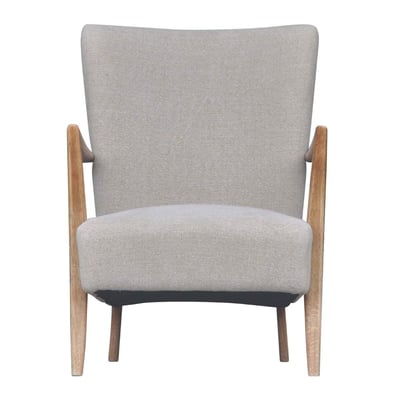 Fauteuil de salon chêne et lin, Jacques SIGNATURE