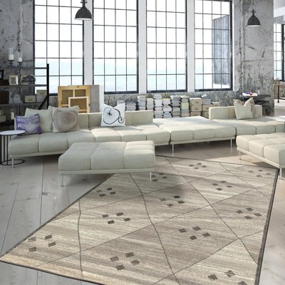Tapis salon et chambre tissé motif berbère AF1 FEZA UN AMOUR DE TAPIS