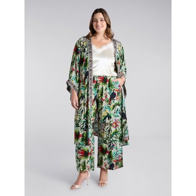 Top en satin avec bords en dentelle, mélange de deux tissus différents FIORELLA RUBINO