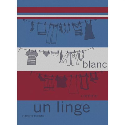 Torchon pur coton BLANC COMME UN LINGE GARNIER-THIEBAUT