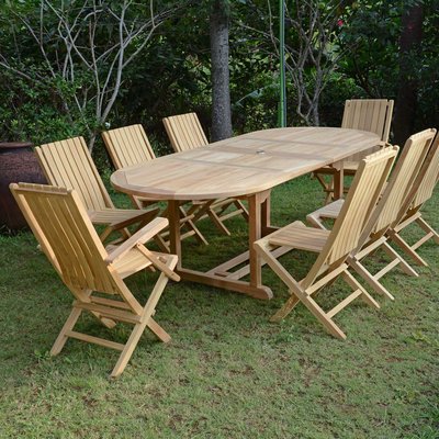 Salon de jardin en teck massif Fuji, 8 places TECK ATTITUDE