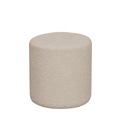 Pouf rond en tissu bouclette ø34cm- EJBY HOUSE NORDIC