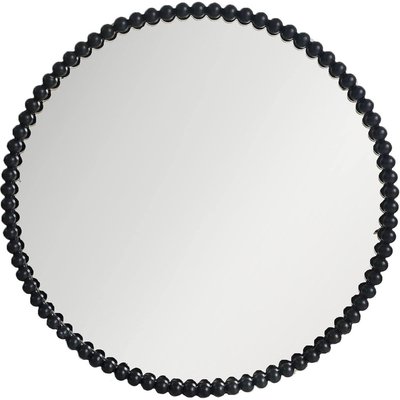 Miroir rond décoratif  perlé élégant pour salon moderne RECOLLECTION