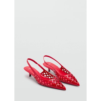 Chaussures kitten heel perforées MANGO