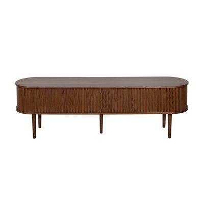 Meuble TV vintage bois avec rangements 2 portes coulissabtes L180 cm EPIC MILIBOO