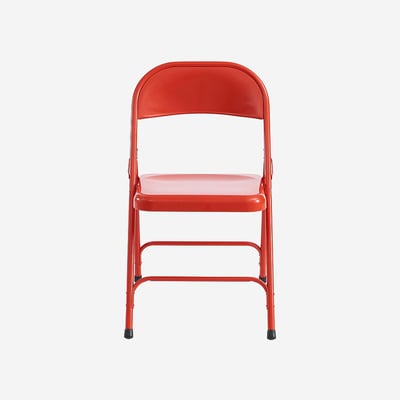 Lot de 4 chaises pliantes en acier laqué MACADAM HABITAT