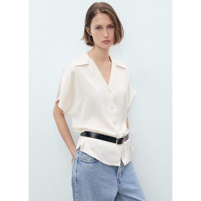 Chemise satinée manches courtes MANGO