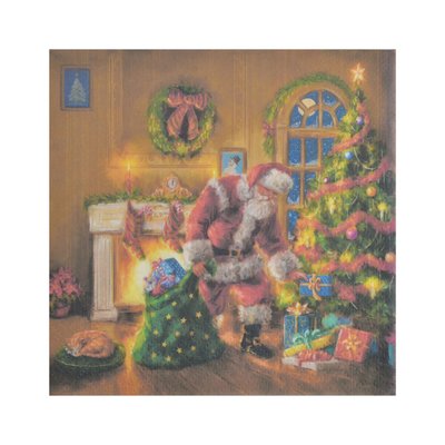 Lot de 20 serviettes en papier Pere noel et cadeaux DOUCEUR D'INTÉRIEUR