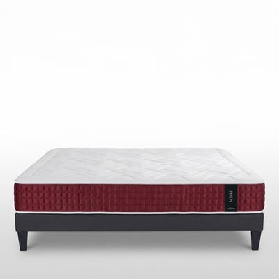 Ensemble Passion 90x190 cm + sommier en kit - Ressorts + mémoire - Ép. 32 cm MAISON AUBERTIN