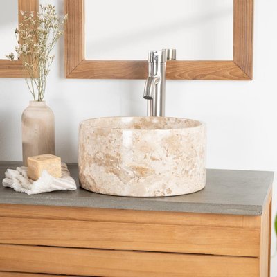 Lavabo en marbre ronde 30 cm ULYSSE WANDA COLLECTION