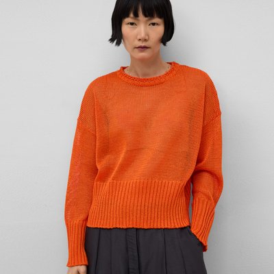 Pull à encolure arrondie en maille ajourée ADOLFO DOMINGUEZ
