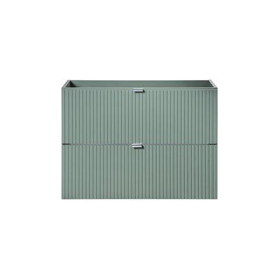 Meuble sous vasque à salle de bain tiroirs LINE REED GREEN STELLAMEUBLES