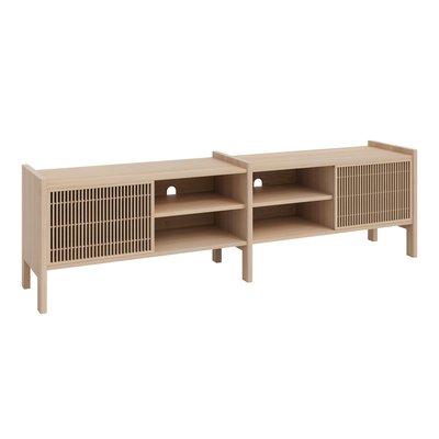 Meuble TV en pin massif non verni MENDIA MOYEN NAAN FURNITURE