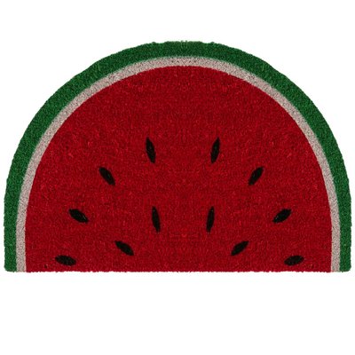 Paillasson coco demi-lune pastèque 60x40x1.5cm WADIGA
