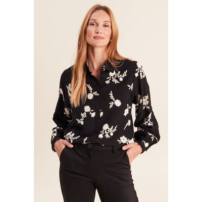 Chemise fluide brodée manches longues BREAL