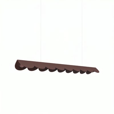 Suspension Aluminium Marron LED 1 Biscuit EDEN